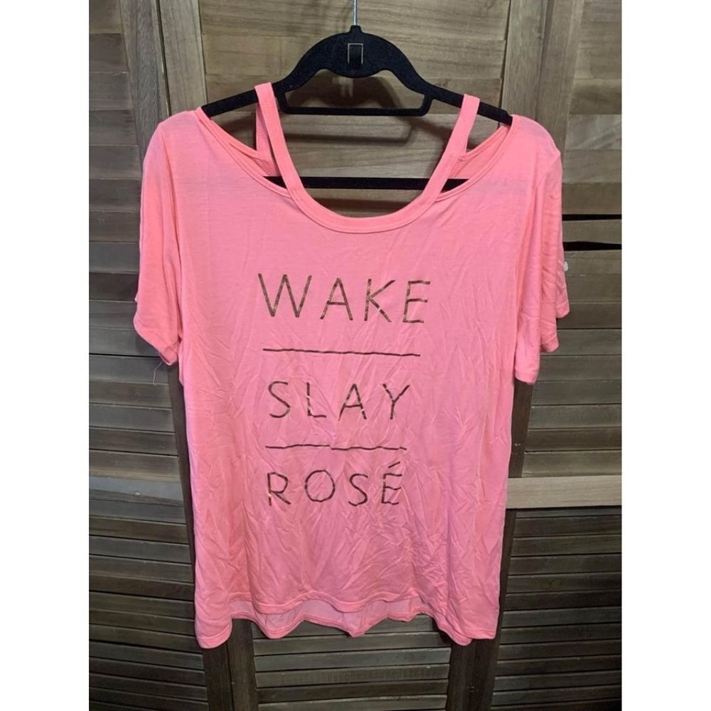 Zelos Pink Brunch T Shirt Womens Size XL